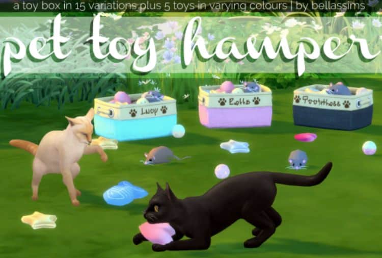 Sims 4 Basket of Toys for Cats
