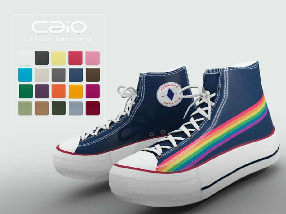 Sims 4 Converse Shoes CC