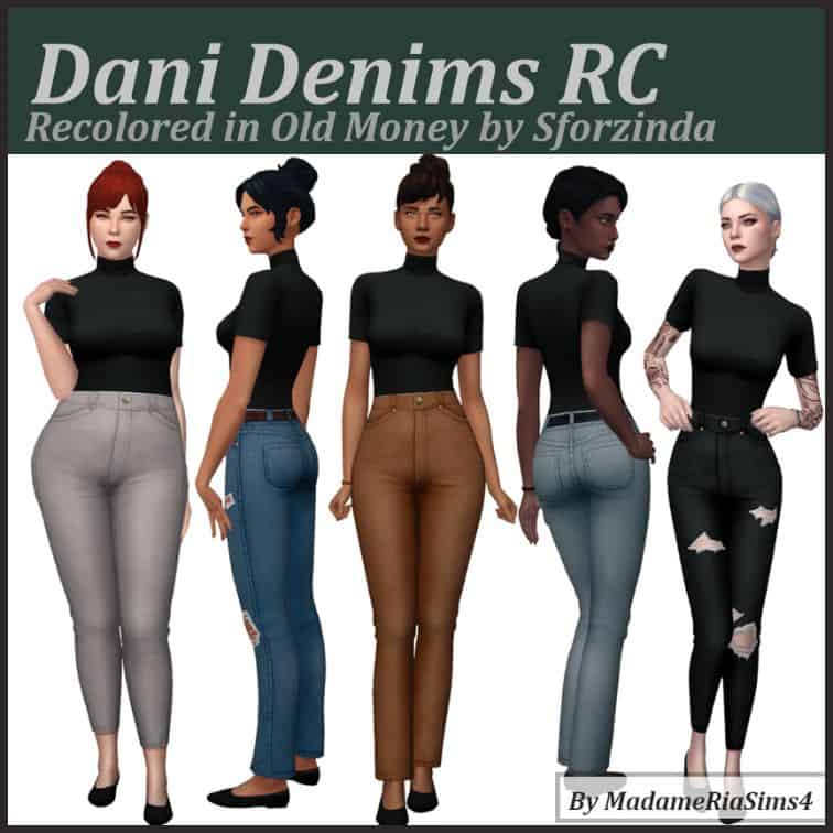 Sims 4 Denim CC Pack