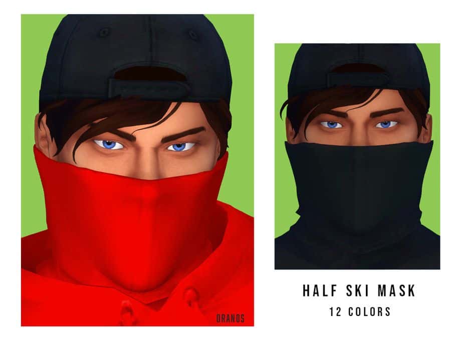 Sims 4 Half Ski Mask Winter CC