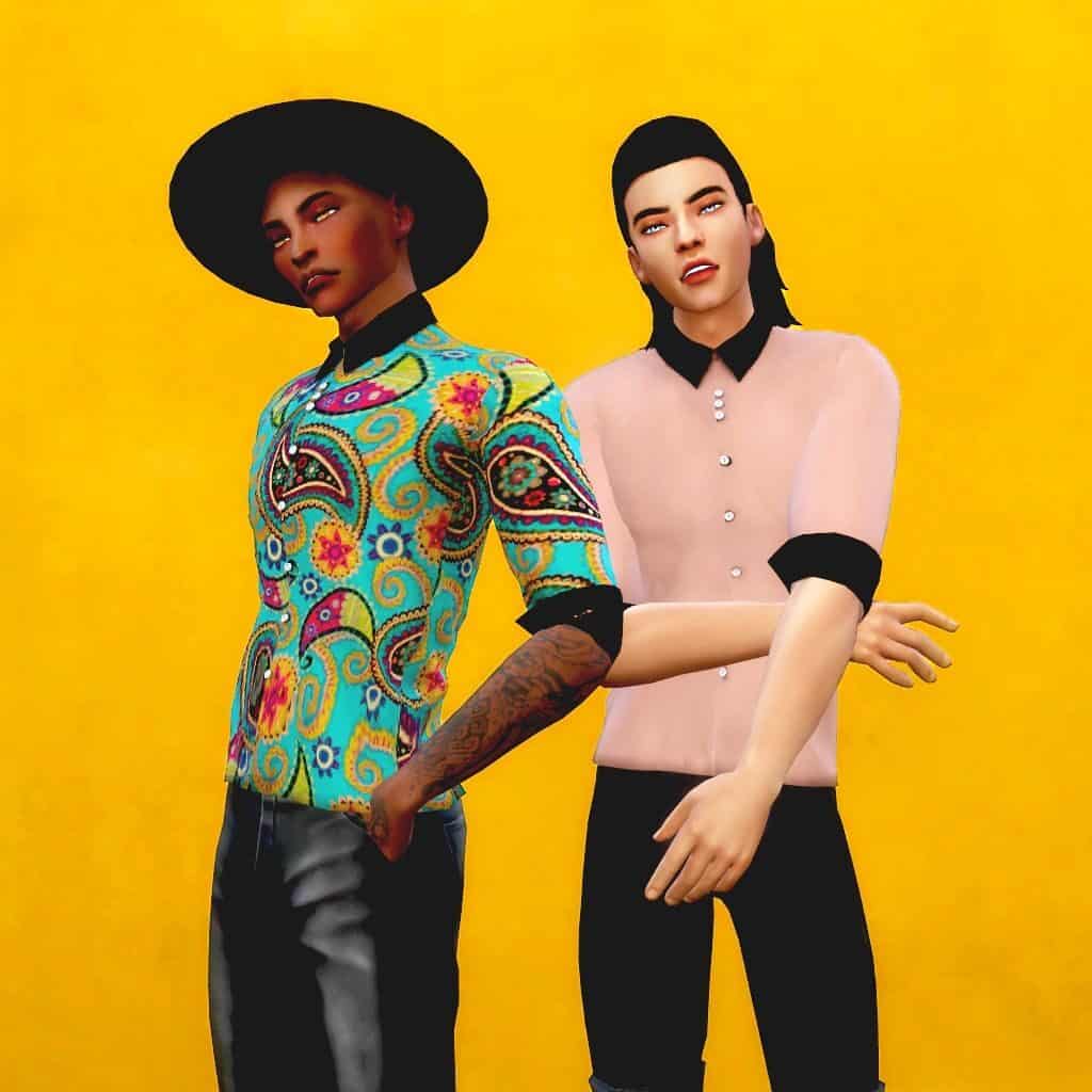 Sims 4 Male CC Tops