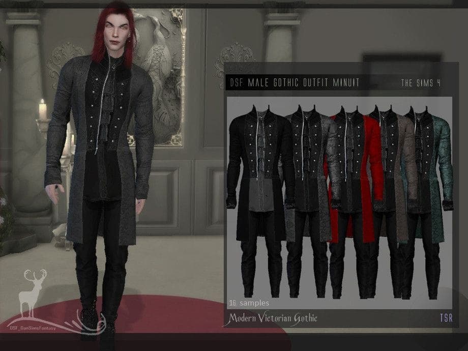 Sims 4 Male Gothic Outfit CC