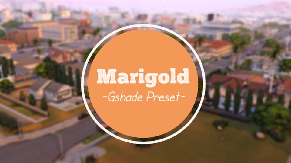 Sims 4 Marigold GShade Preset