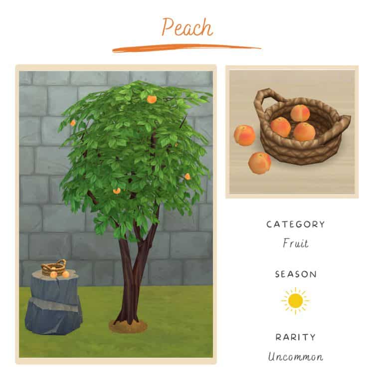 Sims 4 Peach Tree Item