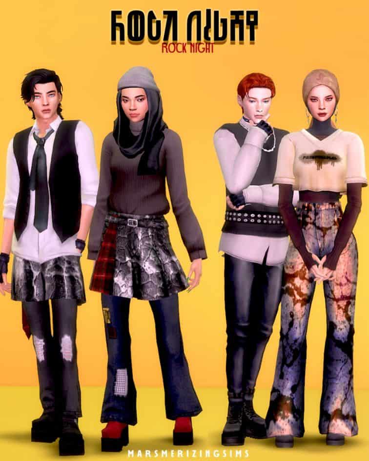 Sims 4 Rock CC Pack