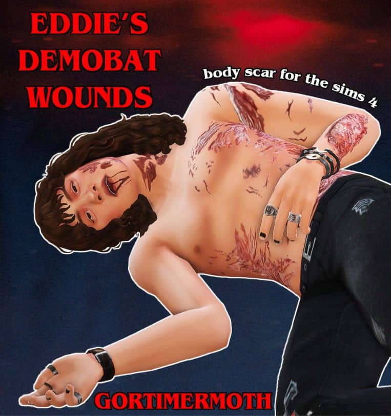 Sims 4 Stranger Things Wounds CC