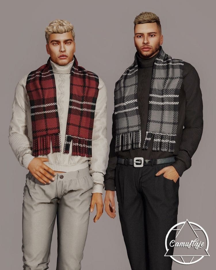 Sims 4 Sweater & Scarf Set
