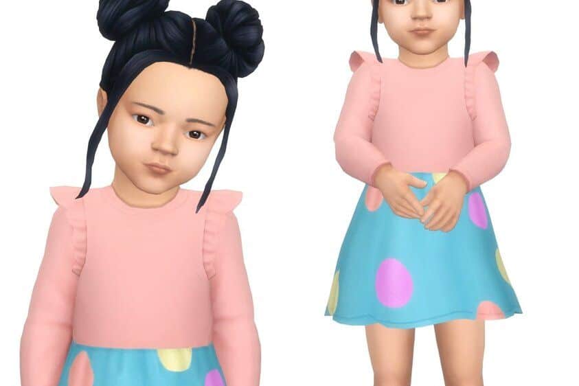 Sims 4 Toddler CC Dress