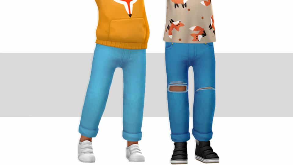 Sims 4 Toddler Fitted Jeans