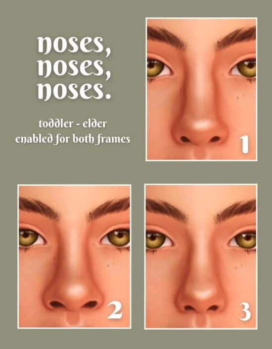 Sims 4 Unisex Nose Presets