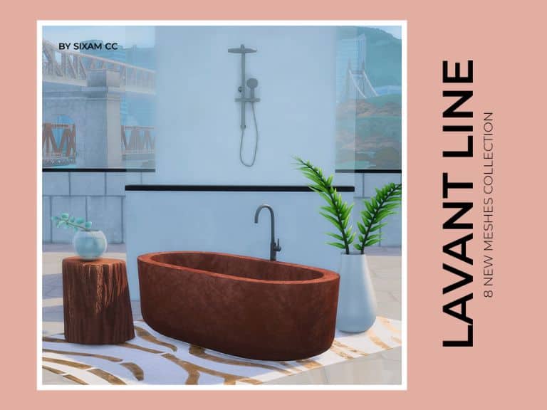 Sims 4 Washroom Set