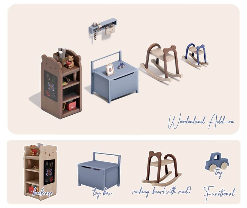 Sims 4 Wooden Toys Set