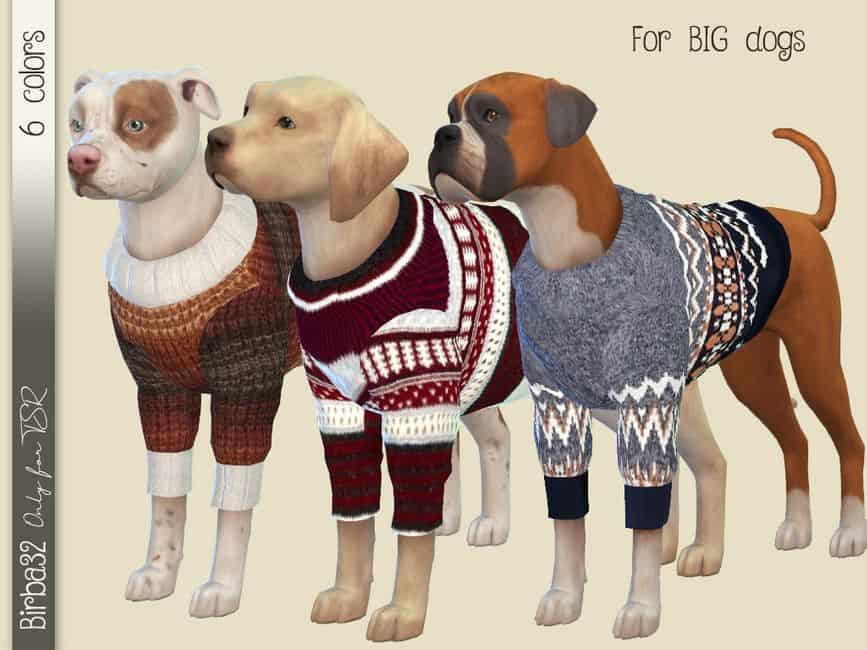 Sims 4 Wool Sweaters for Dogs