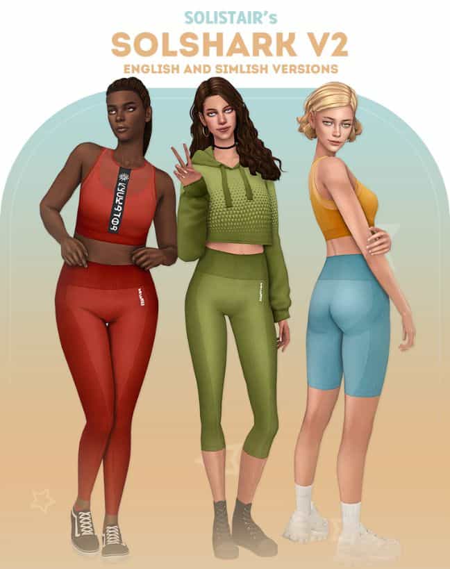 Sims 4 Workout Leggings Set