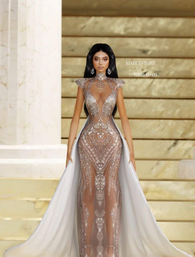 Skin Tight Bridal Dress 09