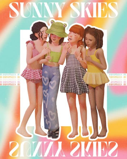 Sunny Skies Sims 4 CC Clothes Pack
