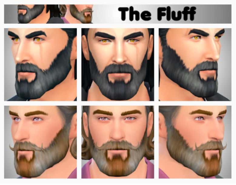 The Fluff Sims 4 Beard CC