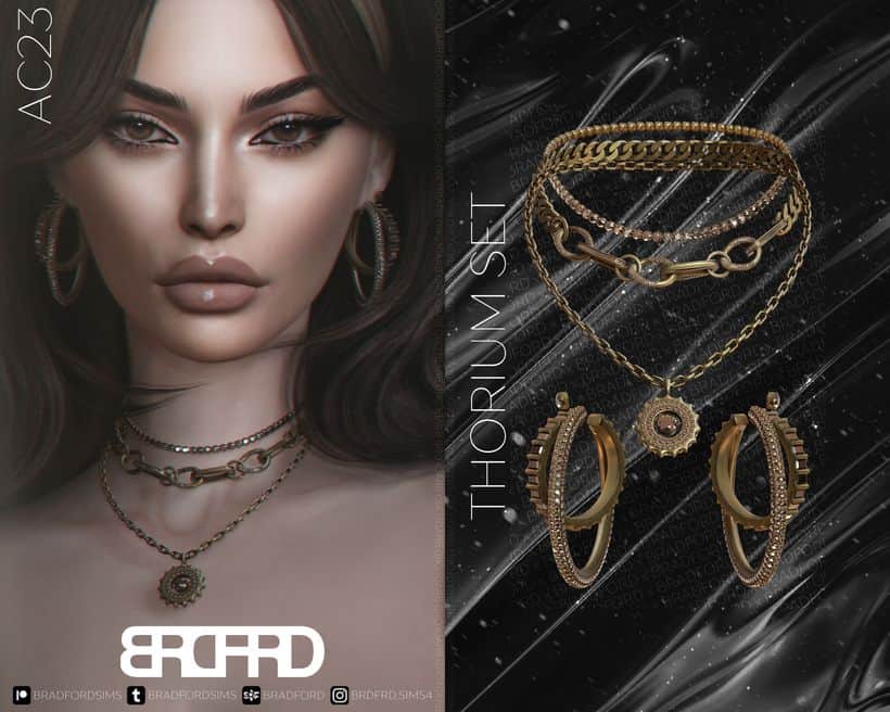 Thorium Jewelry Set