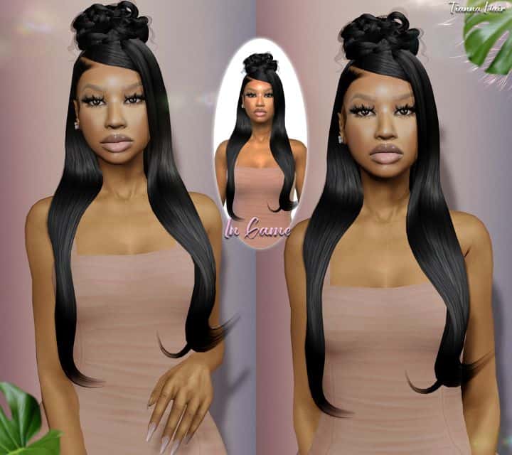 Tiana Sims 4 Black Hair CC