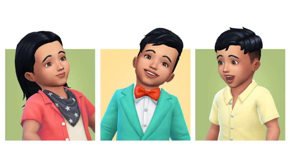Toddler Hair CC for Boys