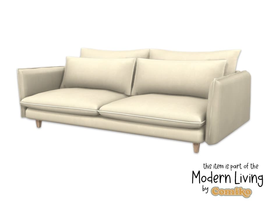 Comiko Modern Living Room Sofa Threeseat