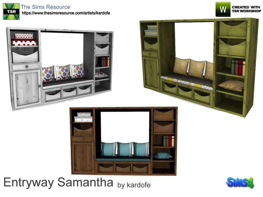 Entryway Samantha Bench and Storage