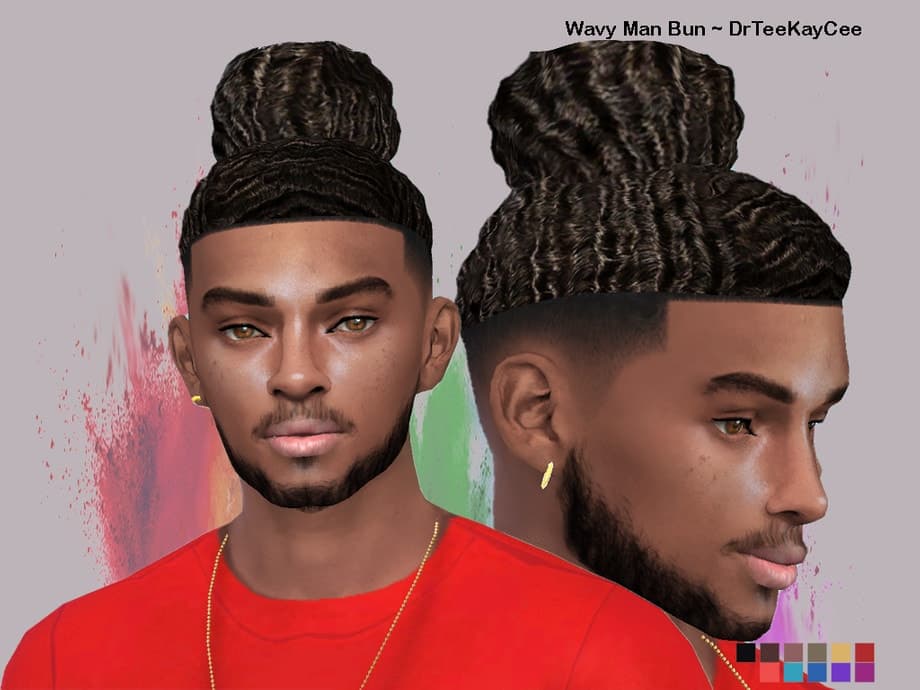 Wavy Man Bun