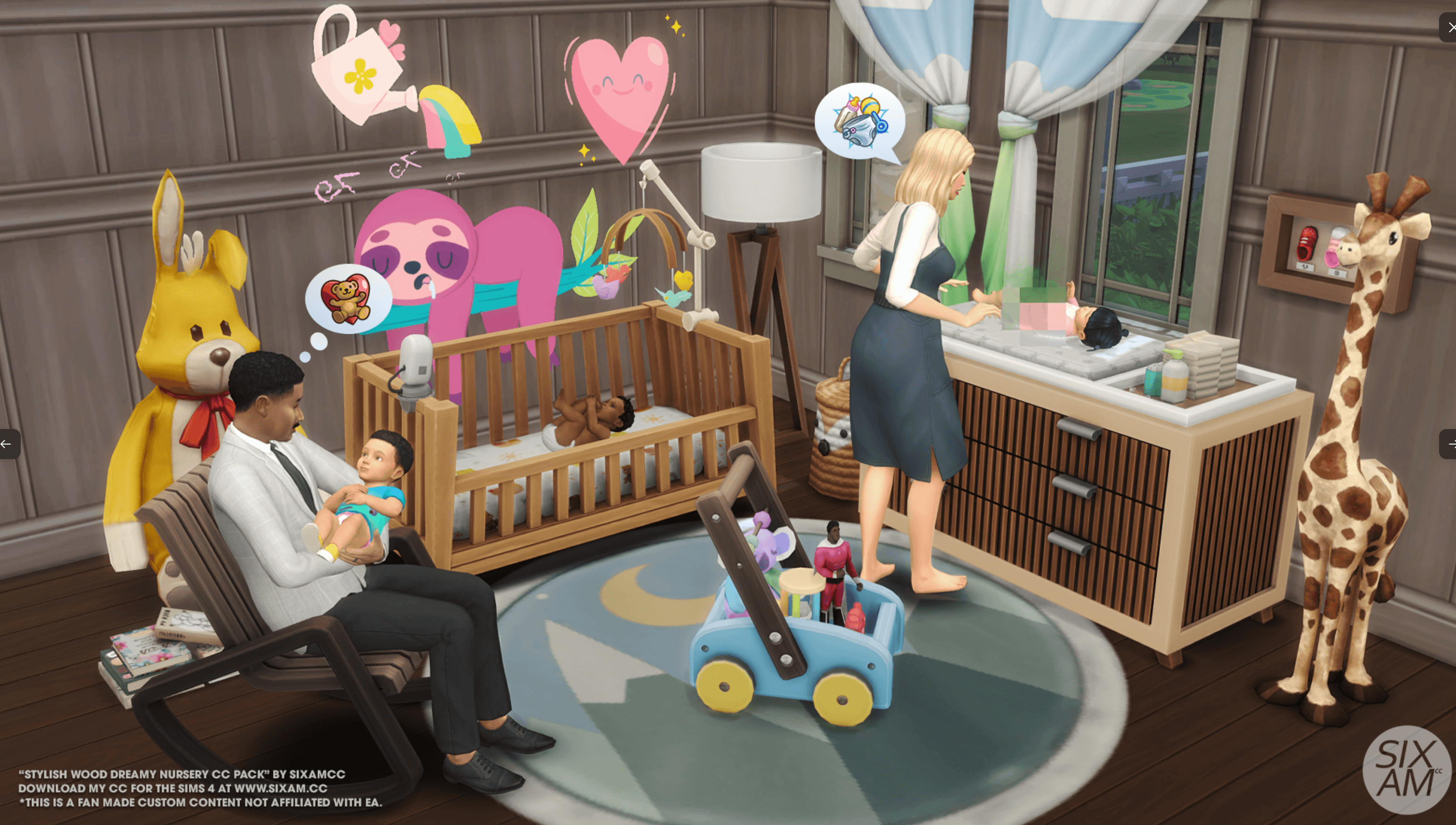 Stylish Wood Dreamy Nursery