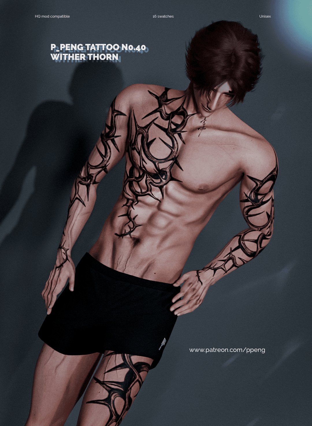 P.PENG Tattoo N0.40 Wither Thorn