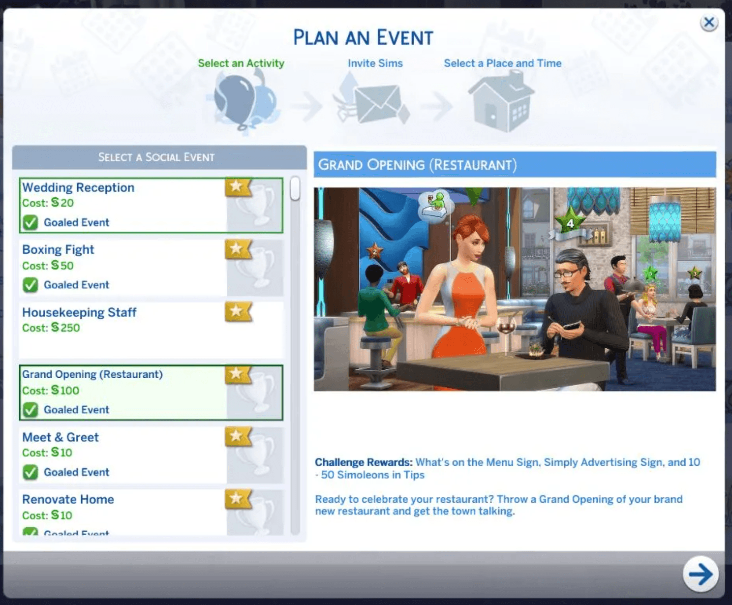 Sims 4 Restaurant Event Mod