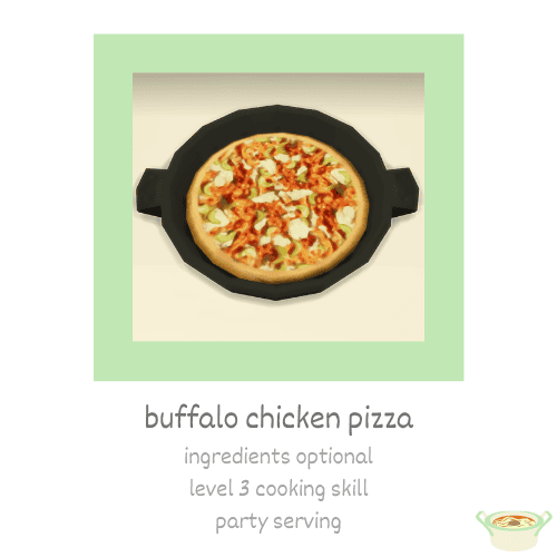 Sims 4 Buffalo Chicken Pizza