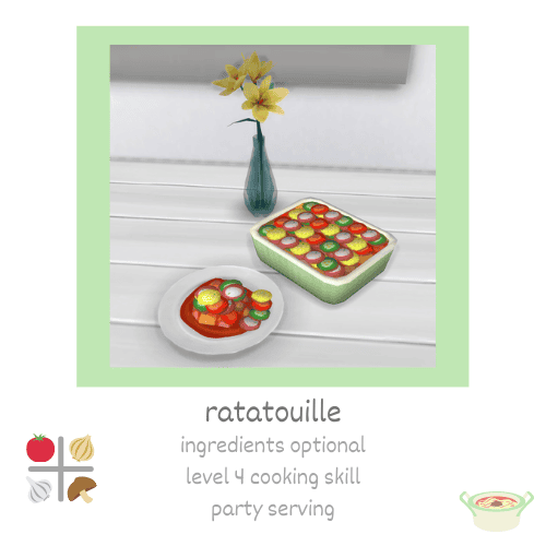 Sims 4 Custom Ratatouille
