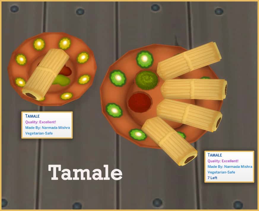 Sims 4 Custom Tamale Recipe
