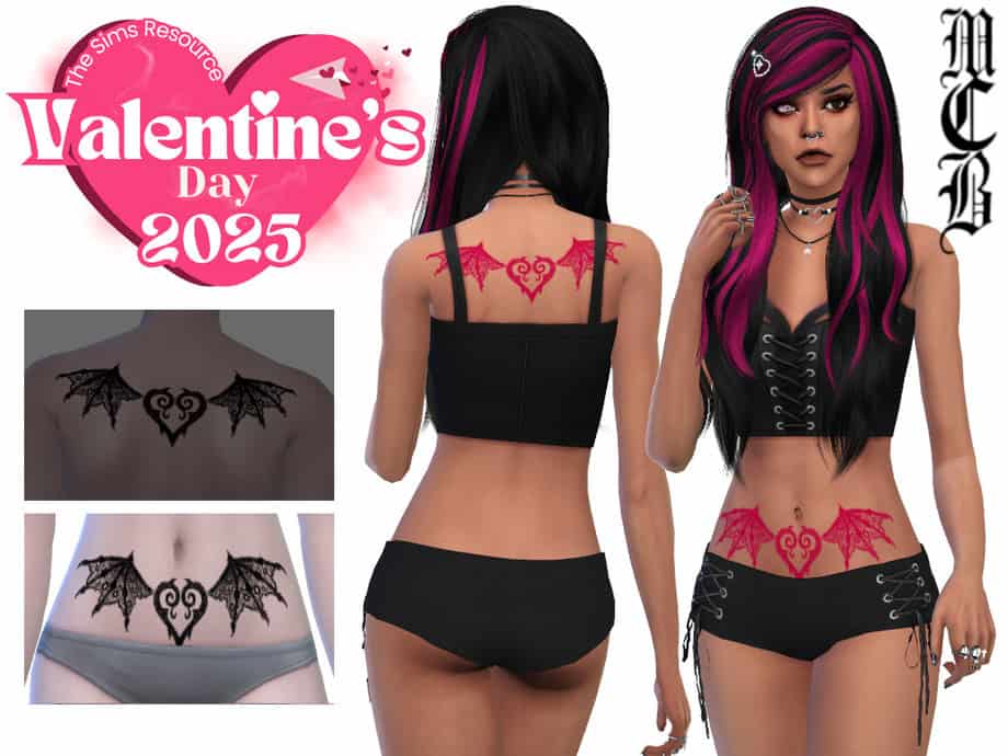 Vampire Heart Stomach Tattoo