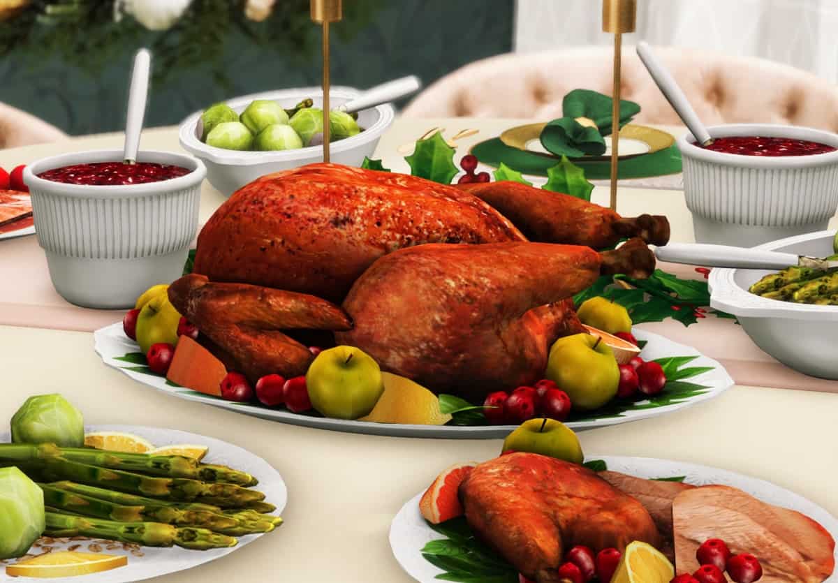 Turkey and Vegetables for Thanksgiving