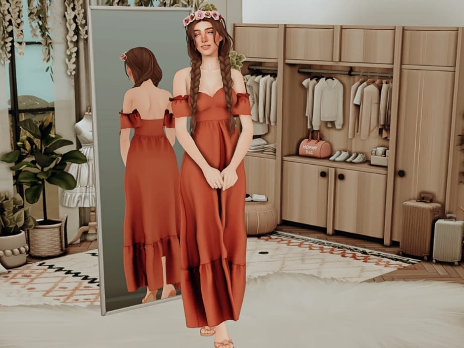 Boho CAS Background with Mirror