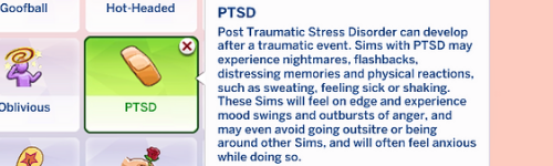 sims 4 mental illness traits