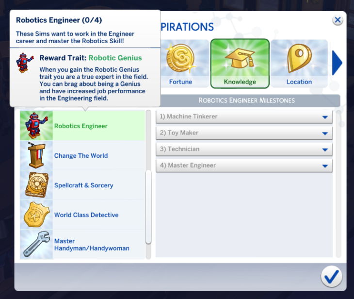 sims 4 custom aspirations