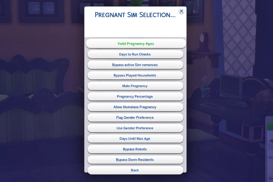 pregnancy cheats sims 4