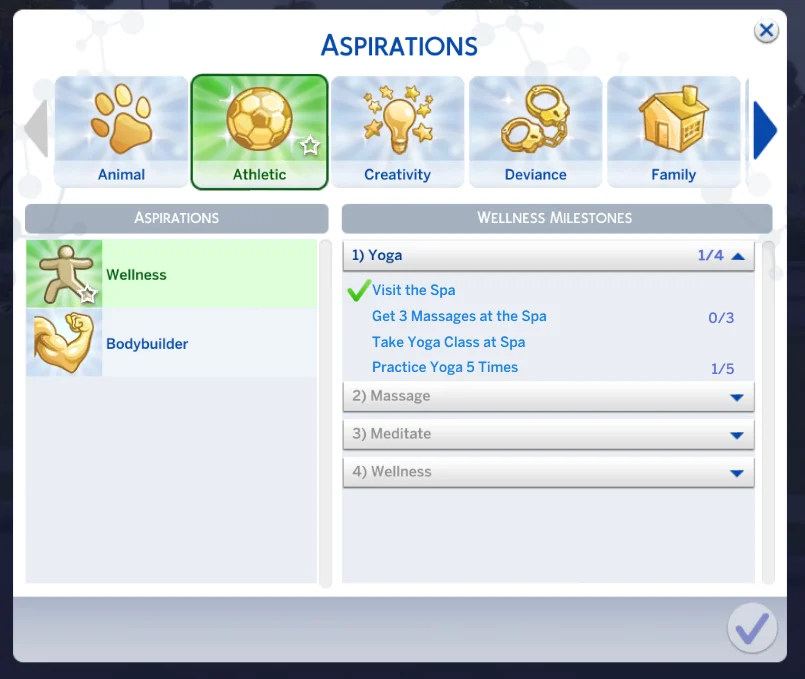custom aspirations sims 4