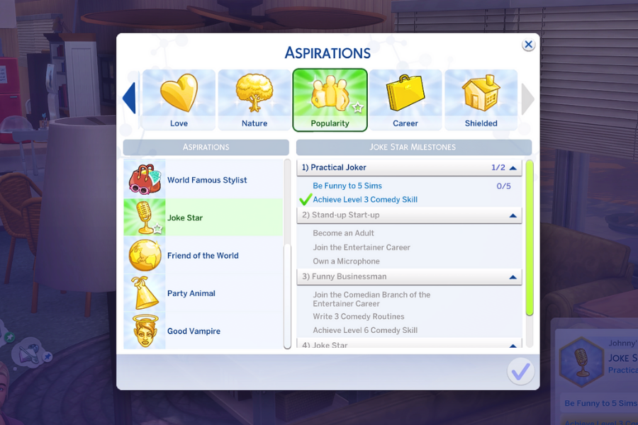 sims 4 satisfaction points cheat