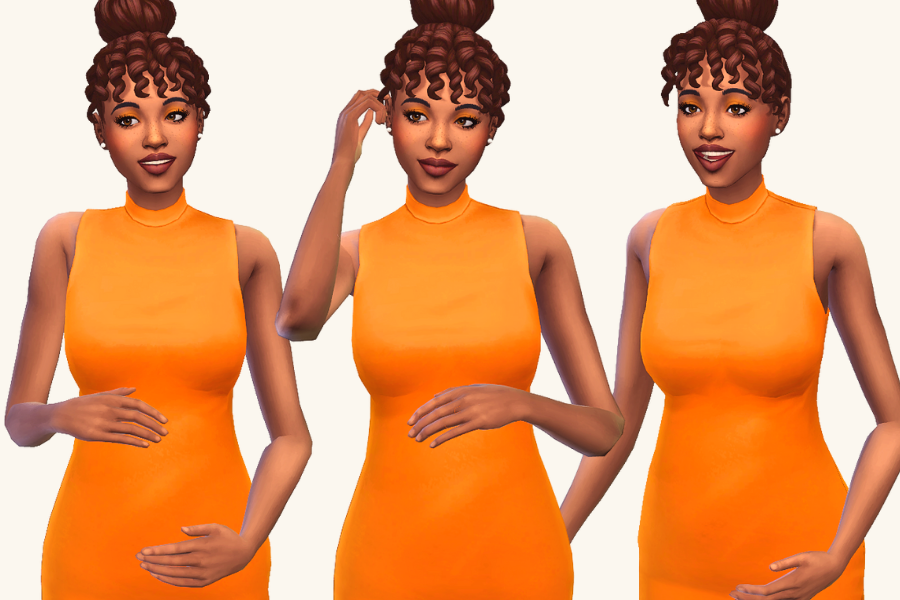 sims 4 pregnancy poses pack