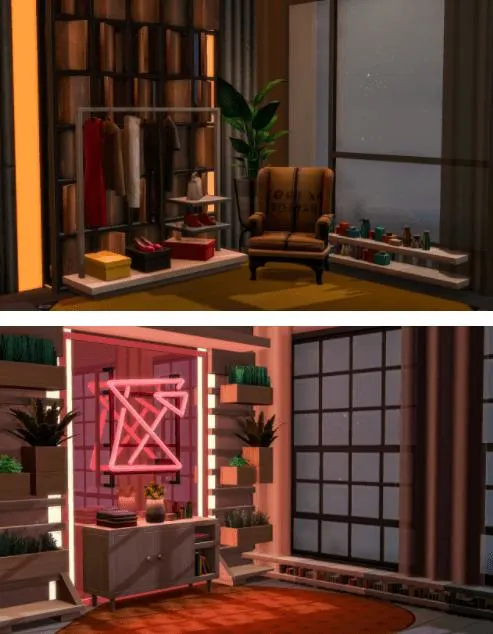 sims 4 cas background room night