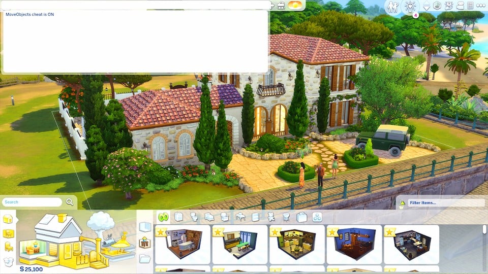 sims 4 build cheats move objects