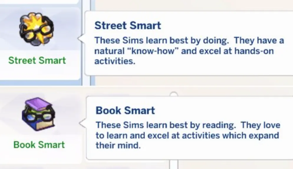 book smart trait