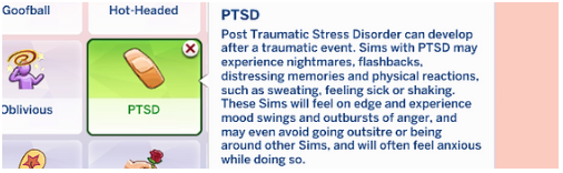 sims 4 mental illness traits