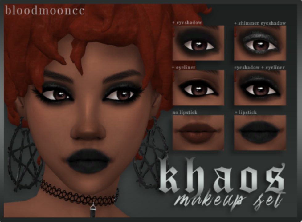 Khaos Makeup Set Sims 4 CC