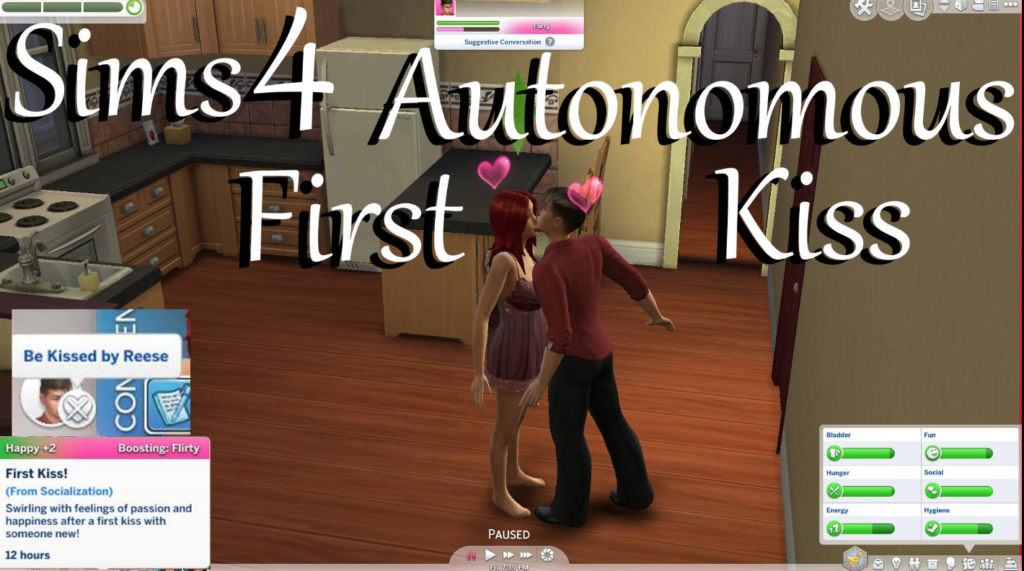 Autonomous First Kiss Sims 4 Romance Mods