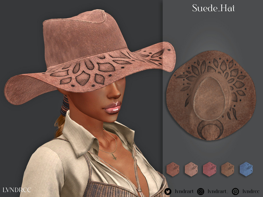 sims 4 horse cc cowboy hats
