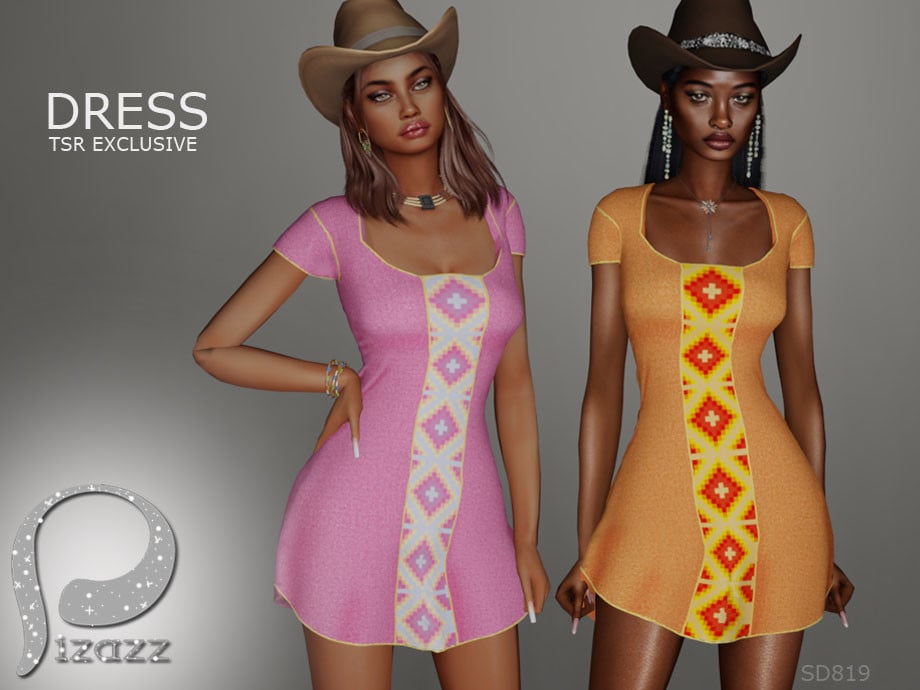 Sims 4 Ranch Style Country Dress